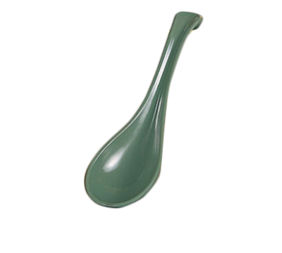 Thunder Group 7000G 1 Oz. Green Melamine Solid Serving Spoon