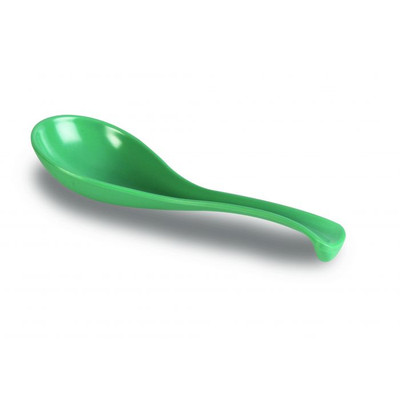 Thunder Group 7000G 1 Oz. Green Melamine Solid Serving Spoon