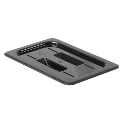 Thunder Group PLPA7140CBK Black Polycarbonate Food Pan