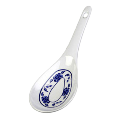 Thunder Group 7007B 2.5 Oz. Lotus Melamine with Hanging Hole Ladle or Spoon