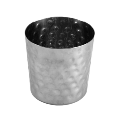 Thunder Group SLFFC003 13 Oz. Stainless Steel Hammered Finish French Fry Cup