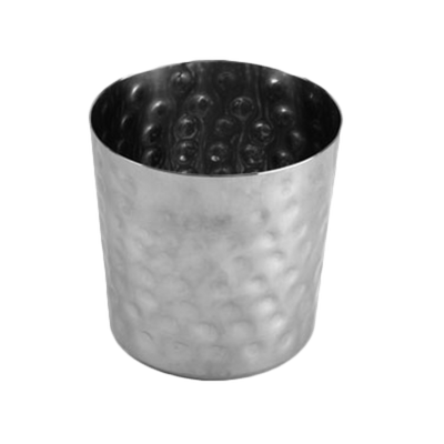 Thunder Group SLFFC003 13 Oz. Stainless Steel Hammered Finish French Fry Cup