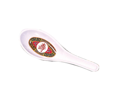 Thunder Group 7003R 0.75 Oz. Longevity Melamine Won Ton Soup Spoon