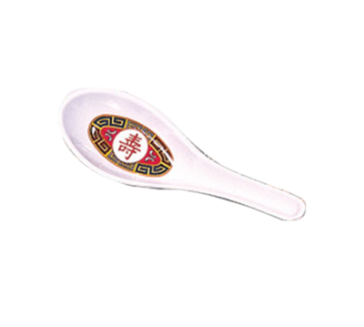 Thunder Group 7003R 0.75 Oz. Longevity Melamine Won Ton Soup Spoon