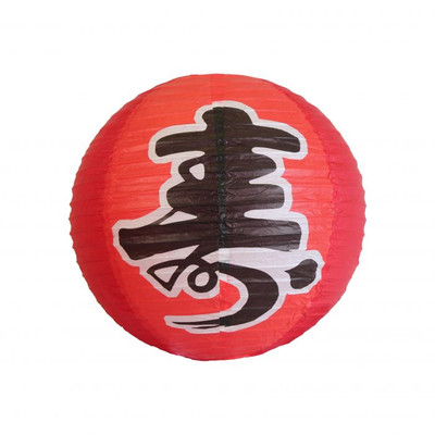 Thunder Group HL-23 16" Dia. Red Paper Round Longetivity Japanese Cochin Lantern
