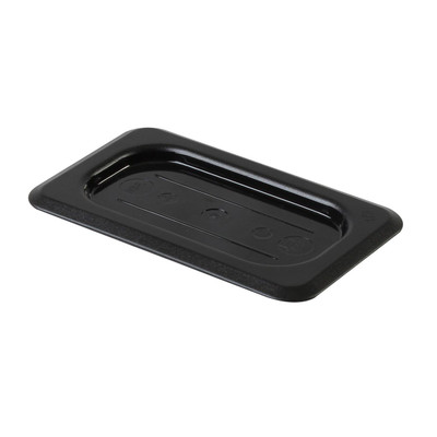 Thunder Group PLPA7190CBK Black Polycarbonate Food Pan
