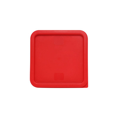 Thunder Group PLSFT0608C Red Plastic Food Storage Container Cover for 6 and 8 Qt.