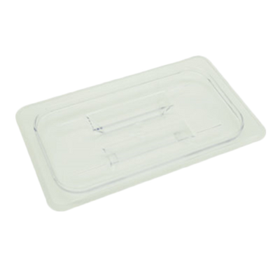 Thunder Group PLPA7140C 1/4 Size Clear Polycarbonate Solid Food Pan Cover