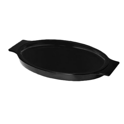 Thunder Group WDSP1108 Black Thermal-Plastic Oval Bakelite Platter Underliner for IRSP1108