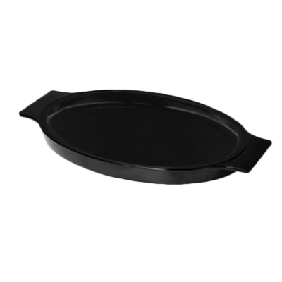 Thunder Group WDSP1108 Black Thermal-Plastic Oval Bakelite Platter Underliner for IRSP1108