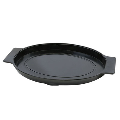 Thunder Group WDSP1108 Black Thermal-Plastic Oval Bakelite Platter Underliner for IRSP1108