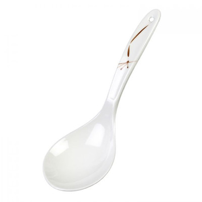 Thunder Group 7008BO 1.5 Oz. Bamboo Melamine with Hanging Hole Rice Ladle