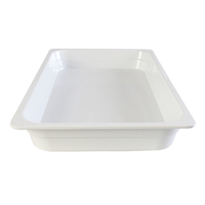 Thunder Group GN1002W Full Size White Melamine Food Pan