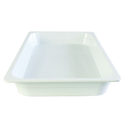 Thunder Group GN1002W Full Size White Melamine Food Pan