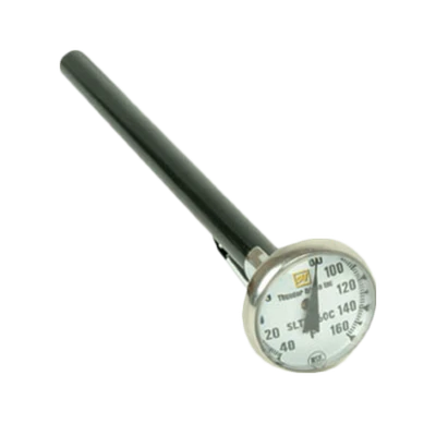 Thunder Group SLTH160 5" L Stainless Steel Dial Type Pocket Thermometer