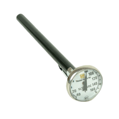 Thunder Group SLTH160 5" L Stainless Steel Dial Type Pocket Thermometer