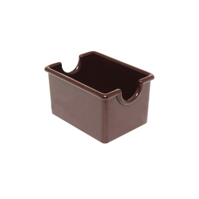 Thunder Group PLSP032CH Brown Plastic Rectangular Sugar Packet Holder