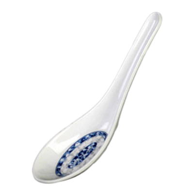 Thunder Group 7003DL 0.75 Oz. Blue Dragon Melamine Won Ton Soup Spoon