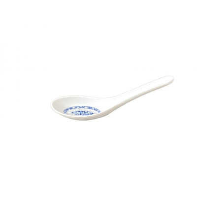 Thunder Group 7003DL 0.75 Oz. Blue Dragon Melamine Won Ton Soup Spoon