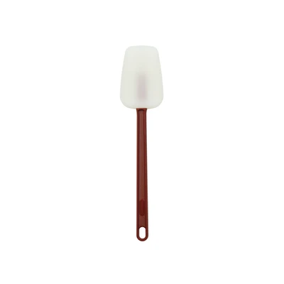 Thunder Group PLSP016SHR 16" Long Silicone Blade with Red Plastic Handle Scraper or Spoon