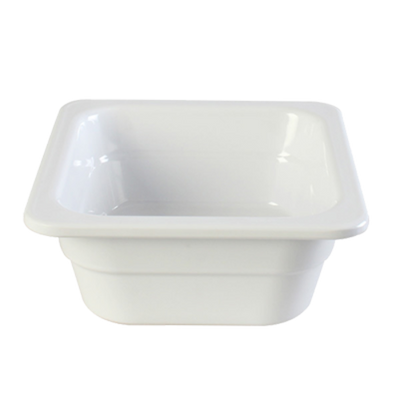 Thunder Group GN1162W 1/6 Size White Melamine Food Pan