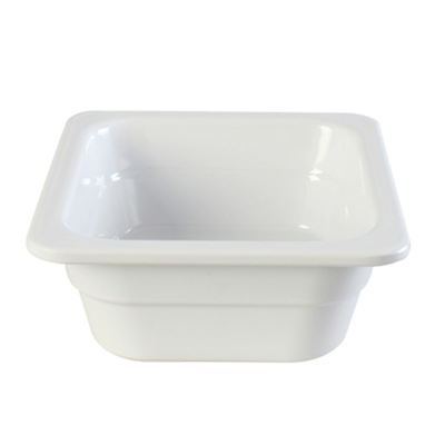 Thunder Group GN1162W 1/6 Size White Melamine Food Pan