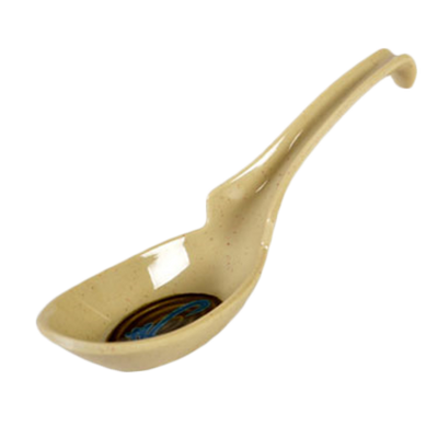 Thunder Group 7100J 1 Oz. Melamine Wei Asian Soup Spoon