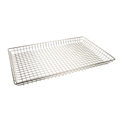 Thunder Group CRDB1626 16" W x 2" H x 26" D Nickel Plated Doughnut Basket
