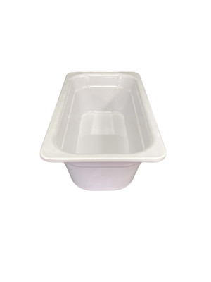 Thunder Group GN1134W 1/3 Size White Melamine Food Pan