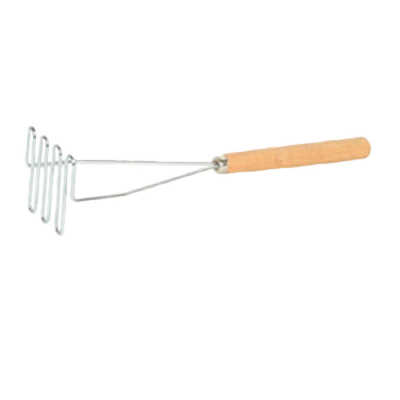 Thunder Group SLTMA018 18" L Stainless Steel Zig Zag Potato Masher