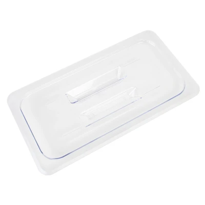 Thunder Group PLPA7130C 1/3 Size Clear Polycarbonate Solid Food Pan Cover