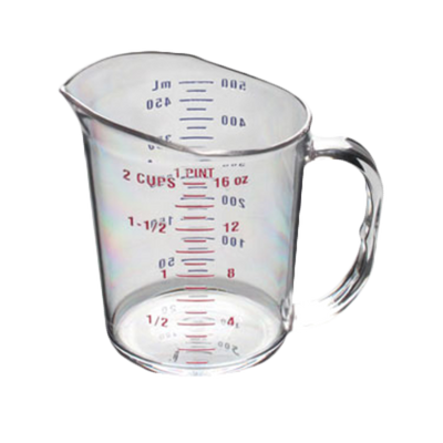Thunder Group PLMC016CL 16 Oz. Polycarbonate Measuring Cup