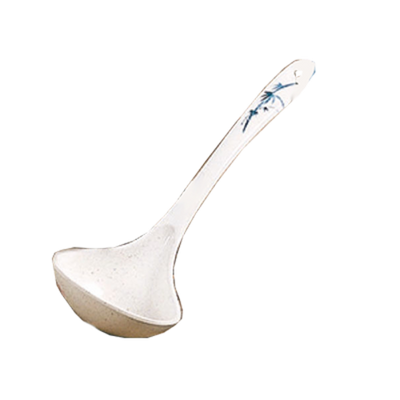 Thunder Group 7006BB 2.5 Oz. Blue Bamboo Melamine Soup Ladle