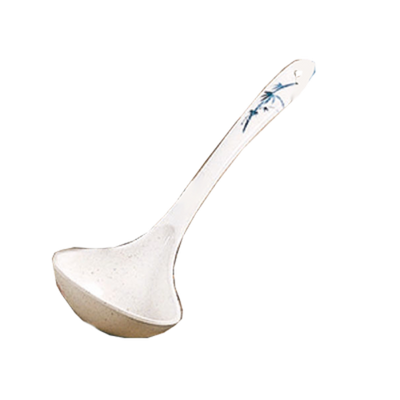 Thunder Group 7006BB 2.5 Oz. Blue Bamboo Melamine Soup Ladle