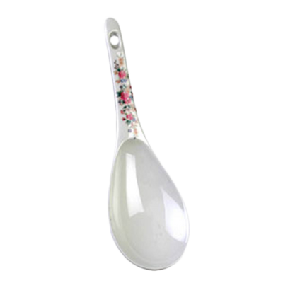 Thunder Group 7005AR 1.5 Oz. Rose Melamine with Hanging Hole Rice Ladle