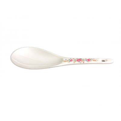 Thunder Group 7005AR 1.5 Oz. Rose Melamine with Hanging Hole Rice Ladle