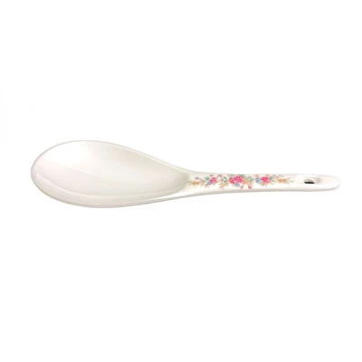 Thunder Group 7005AR 1.5 Oz. Rose Melamine with Hanging Hole Rice Ladle