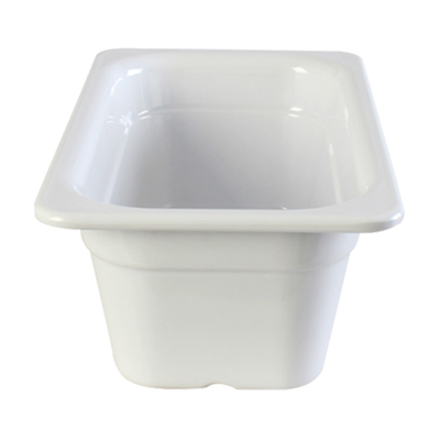 Thunder Group GN1144W 1/4 Size White Melamine Food Pan