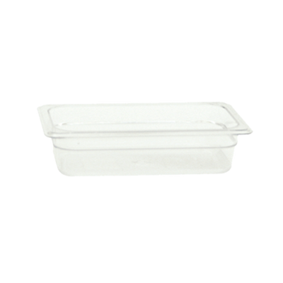 Thunder Group PLPA8142 1/4 Size Clear Polycarbonate 2.5" Deep Food Pan
