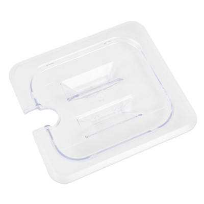 Thunder Group PLPA7160CS 1/6 Size Clear Polycarbonate Slotted Food Pan Cover