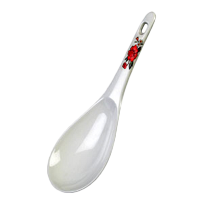 Thunder Group 7005TL 1.5 Oz. Thailand Melamine with Hanging Hole Rice Ladle