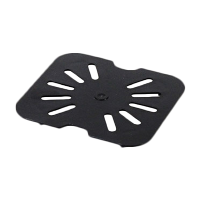 Thunder Group PLPA7160DSBK 1/6 Size Black Polycarbonate Drain Shelf