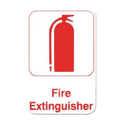 Thunder Group PLIS6913RD 6" x 9" Red Information Symbol Sign