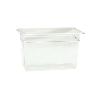 Thunder Group PLPA8138 1/3 Size Clear Polycarbonate 8&quot; Deep Food Pan