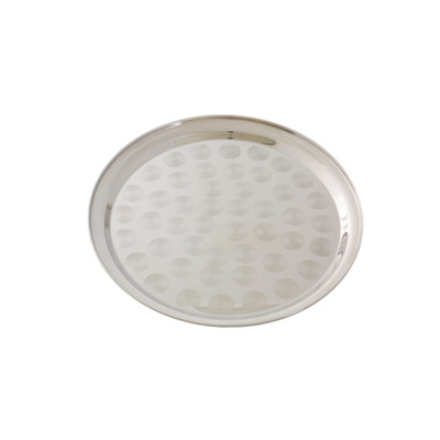 Thunder Group SLCT316 16" W Round Stainless Steel Serving Tray