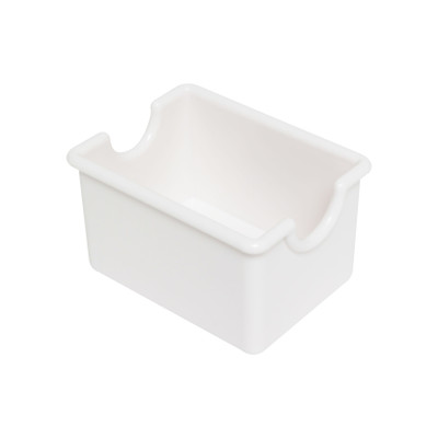 Thunder Group PLSP032WT White Plastic Rectangular Sugar Packet Holder