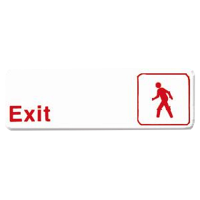 Thunder Group PLIS9307RD 9" x 3" Red Information Symbol Sign