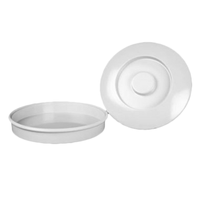 Thunder Group NS608W 8.25" Dia. NuStone White Melamine Tortilla Server with Lid