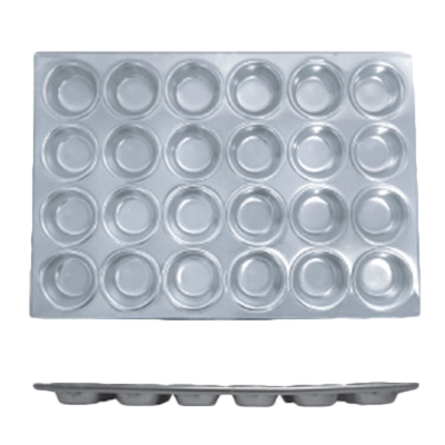 Thunder Group ALKMP024 24 Cups Aluminum Muffin Pan