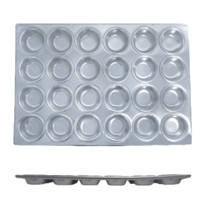 Thunder Group ALKMP024 24 Cups Aluminum Muffin Pan